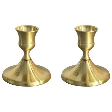 royaluxe - Un ensemble de deux élégants chandeliers vintage en fer forgé, adaptés aux mariages, banquets et événements festifs (cuivre).