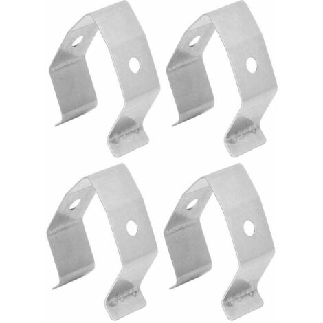 royaluxe - Unique Trou Sonde Clip Barbecue Grill Thermomètre Sonde Support Fixation Clip Titulaire Barbecue Accessoires en Acier Inoxydable,,4Pcs