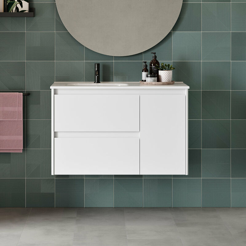 

ROYO ALFA Mueble Con Lavabo 90 Blanco