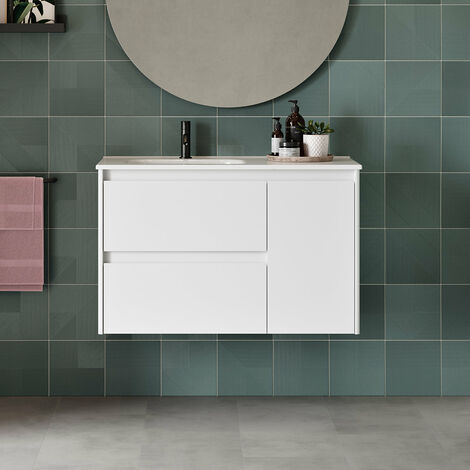 ROYO ALFA Mueble Con Lavabo 90 Blanco