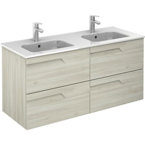 ROYO C0072394 VITALE Conjunto Mueble de Baño Completo 120 cm 4 Cajones Blanco Nature - ref: C0072394