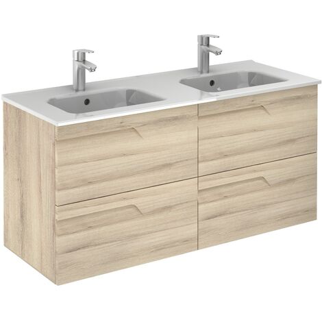 ROYO C0072601 VITALE Conjunto Mueble de Baño Completo 120 cm 4 Cajones Beige Nature - ref: C0072601
