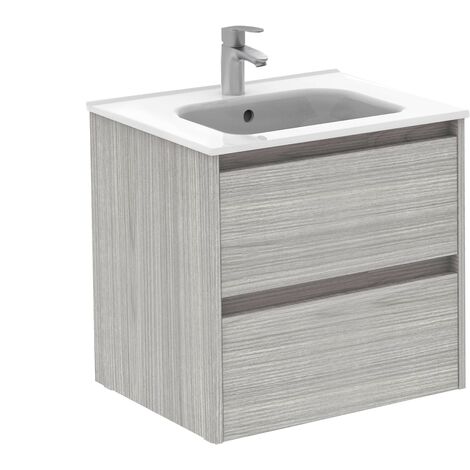 ROYO SANSA Conjunto Mueble Completo 2 Cajones Gris Arenado - Medida: 60 CMS - ref: C0072639