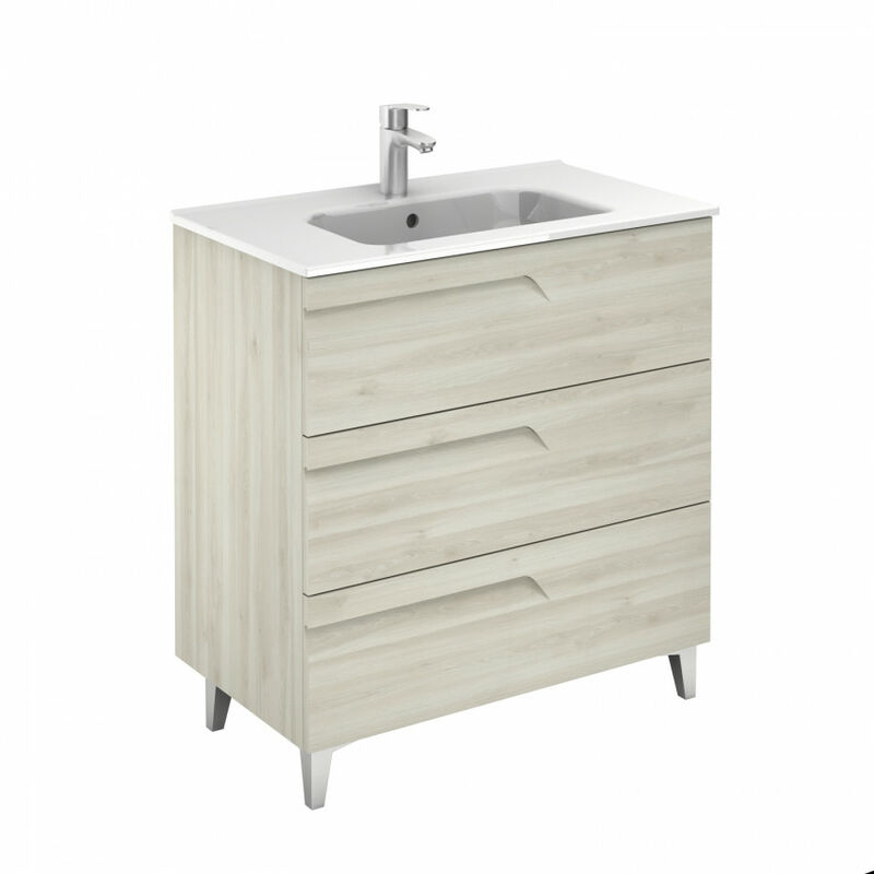 

Conjunto mueble de baño Royo Vitale 80 Blanco Nature