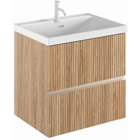 ROYO VORA Mueble 2C+Lavabo Cairo Hickory Nature - Medida: 100 cm - ref: C0078004