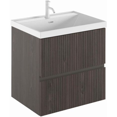 ROYO VORA Mueble 2C+Lavabo Cairo Nogal Notte - Medida: 80 cm - ref: C0077993