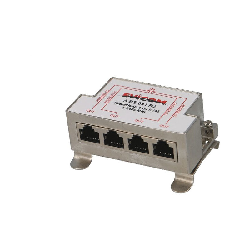 Répartiteur avec 4 sorties RJ45