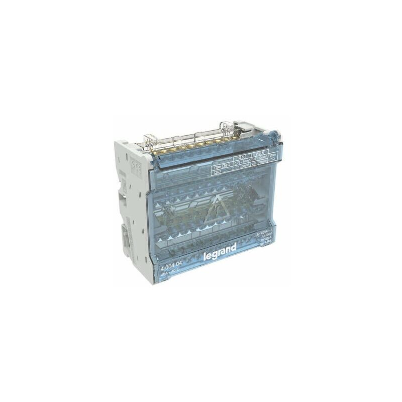 Répartiteur modulaire à barreaux étagés tétrapolaire 40A 12 départs - 6 modules - 400404 Legrand