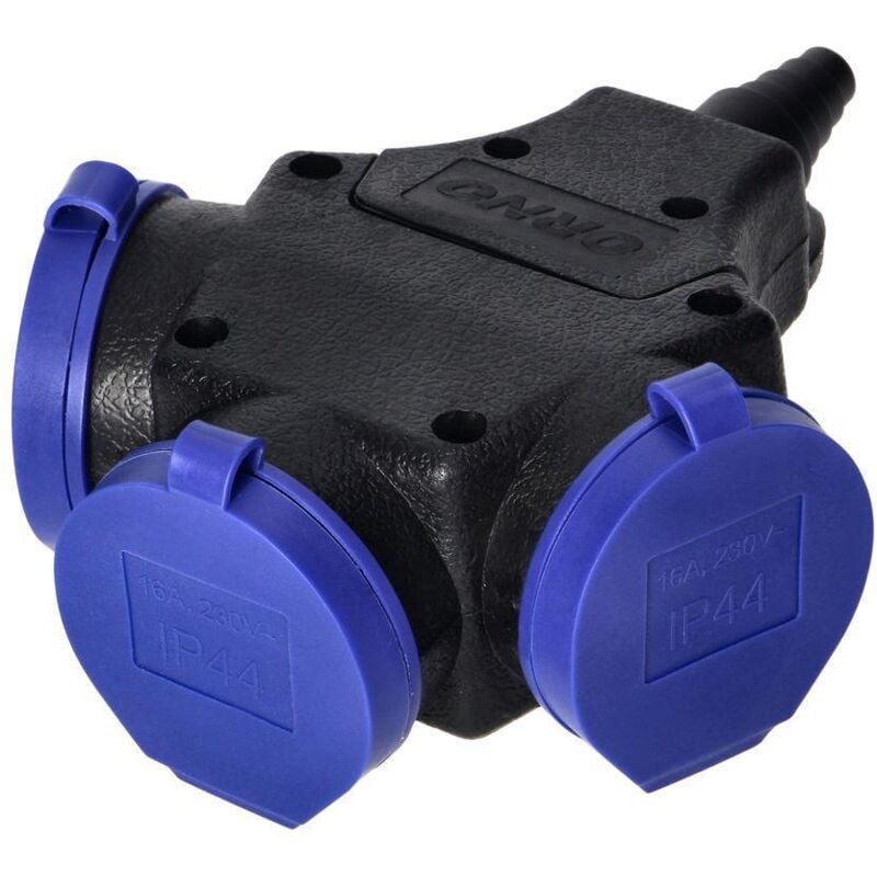 Orno AE-13209 - prise d'atelier EXTéRIEURE etanche IP44 3X2P+E - version FRANçAISE du produit