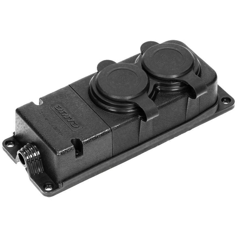 Orno AE-13165 multiprise exterieur étanche résistance à l'humidité et aux chocs séparateur etanche répartiteur IP44 16A 230V ac