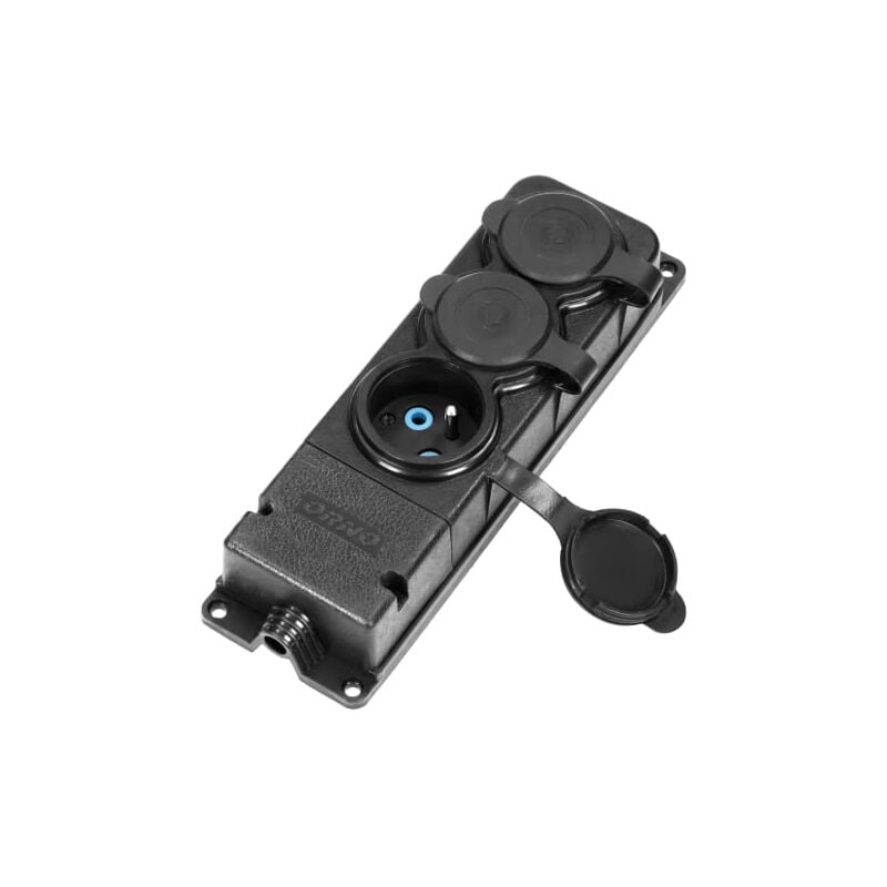 Orno AE-13166 multiprise exterieur éTANCHE RéSISTANCE à L'HUMIDITé et aux chocs SéPARATEUR etanche RéPARTITEUR IP44 16A 230V ac