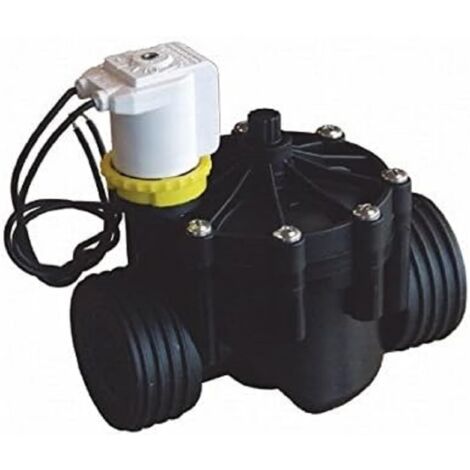 RPE Elettrico betätigtes Valvola solenoide 2 Filettatura Interna 24 VAC con Flow-Controllo, Nero, 17 x 18 x 12 cm, nd640