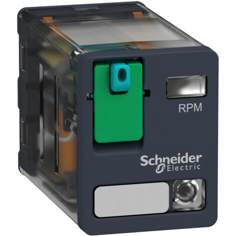 Rpm22bd Schneider - Relais Puissance - Embrochable - Test - Del - 2of (inverseur) - 15a - 24vdc - Zelio Rp