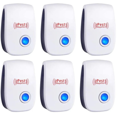 Rpulsif antinuisibles ultrasons lot de 6 brancher
