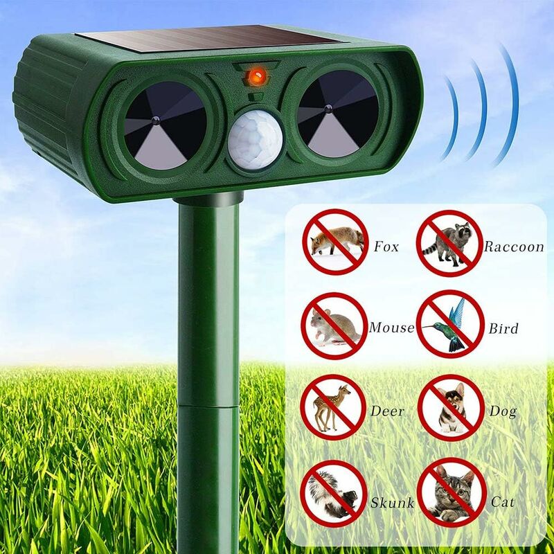 Swyeoot - Répulsif Chat Ultrason Solaire Repulsif Chat Exterieur Sensibilité et Fréquence Réglable Ultrason Chat pour Repousser Animaux Nuisibles