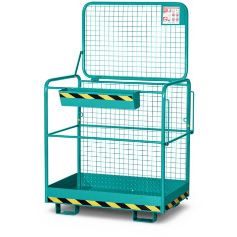 RR Industrietechnik Arbeitskorb Typ RAK-Eco RAL 5018 türkis
