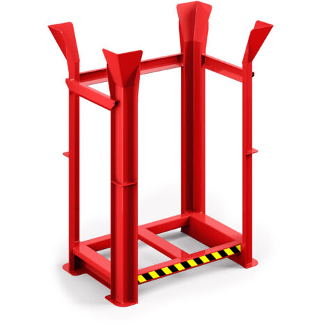 RR Industrietechnik Paletten Richtgestell RRG-10 BxTxH 1340x940x1930 mm RAL 3000 Feuerrot