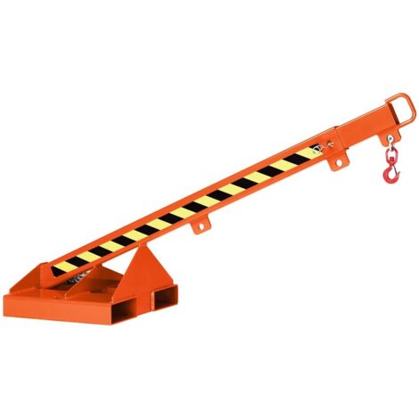 RR Industrietechnik teleskopierbarer Kranarm Typ RLH-T1 bis zu 1000kg Tragkraft RAL 2004 Reinorange