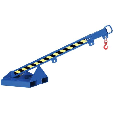 RR Industrietechnik teleskopierbarer Kranarm Typ RLH-T1 bis zu 1000kg Tragkraft RAL 5010 Enzianblau