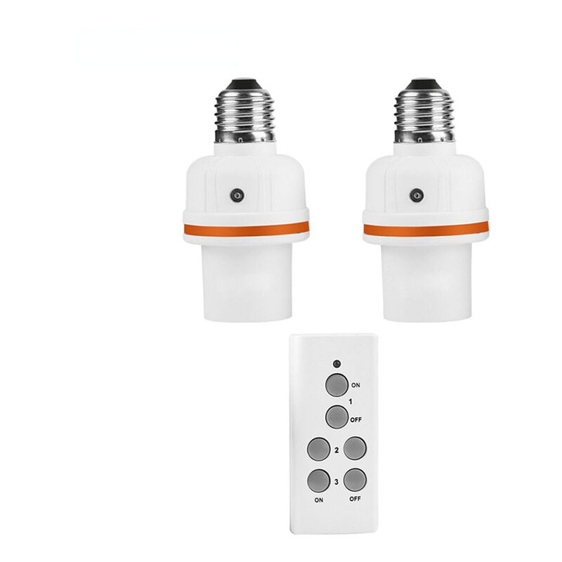 RS-6 Douille Connectée Ampoule Telecommande Culot E27,1 télécommande,2 douille de lampe
