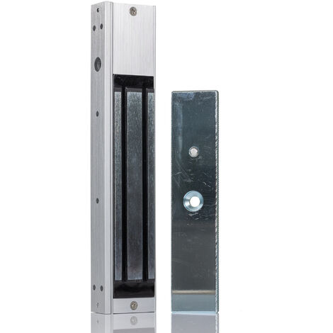 Rs Pro – Aimant de porte magnétique pour contrôle d'accès – Tenue 600 lb – Alimentation 12/24 V dc – Installation facile sur porte simple - 600lb