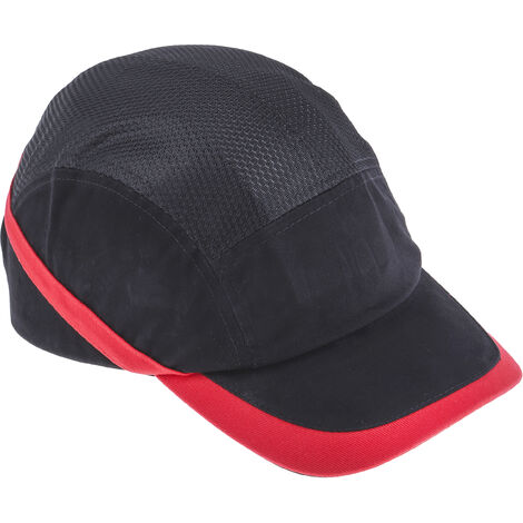 Rs Pro – Casquette de protection en ABS et coton – Taille 52-65cm – Conforme norme EN 812 – Couleur noire pour environnements de travail