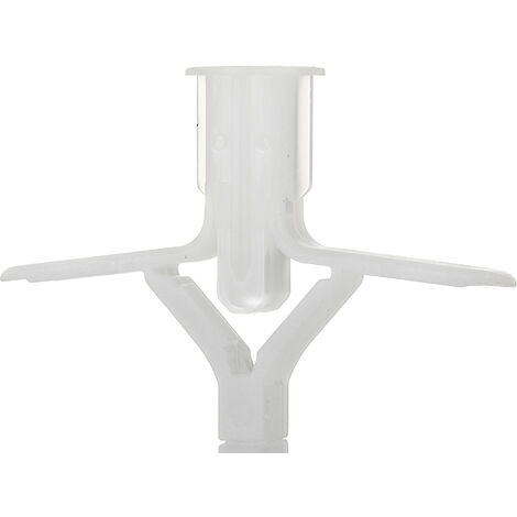 Rs Pro – Chevilles à ressort en plastique 8mm – Pour murs creux jusqu'à 16mm – Fixation solide pour plaques de plâtre – Sachet de 50 unités
