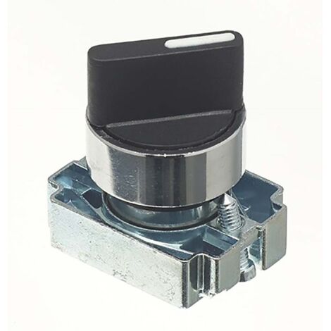 Rs Pro – Commutateur rotatif 3 positions – Ressort de rappel – Indice de protection IP65 – Diamètre de découpe 22 mm