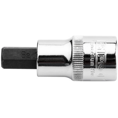 Rs Pro – Douille hexagonale 7 mm – Entraînement carré 1/2' – Longueur 55 mm – Acier chrome vanadium – Finition chrome