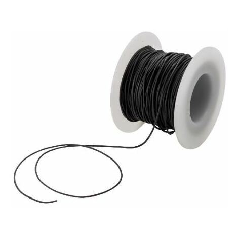Rs Pro – Fil à ligaturer nylon 25m x 0,71 mm – Résistance 7,93 kg – Pour applications de ligature et fixation – Couleur noir