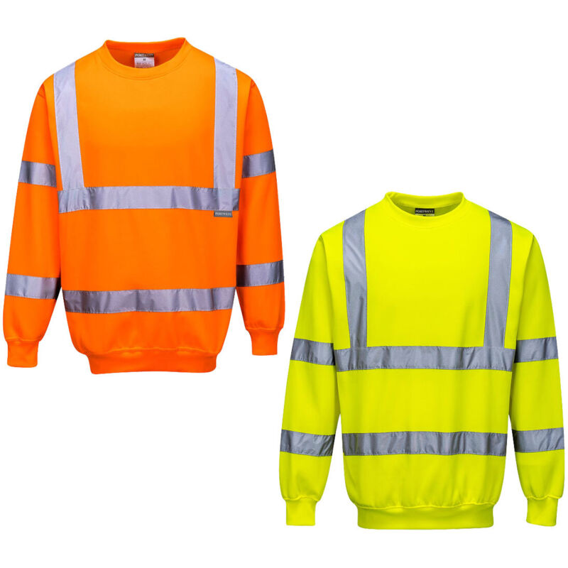 B303 Warnschutz-sweatshirt Mit Rundhalsausschnitt - Xl - Gelb - Portwest