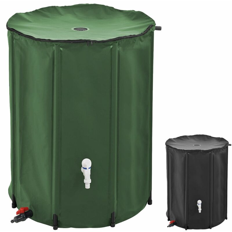 Réservoir souple, récupérateur d'eau de pluie pliable - 500 l - Vert Linxor Vert