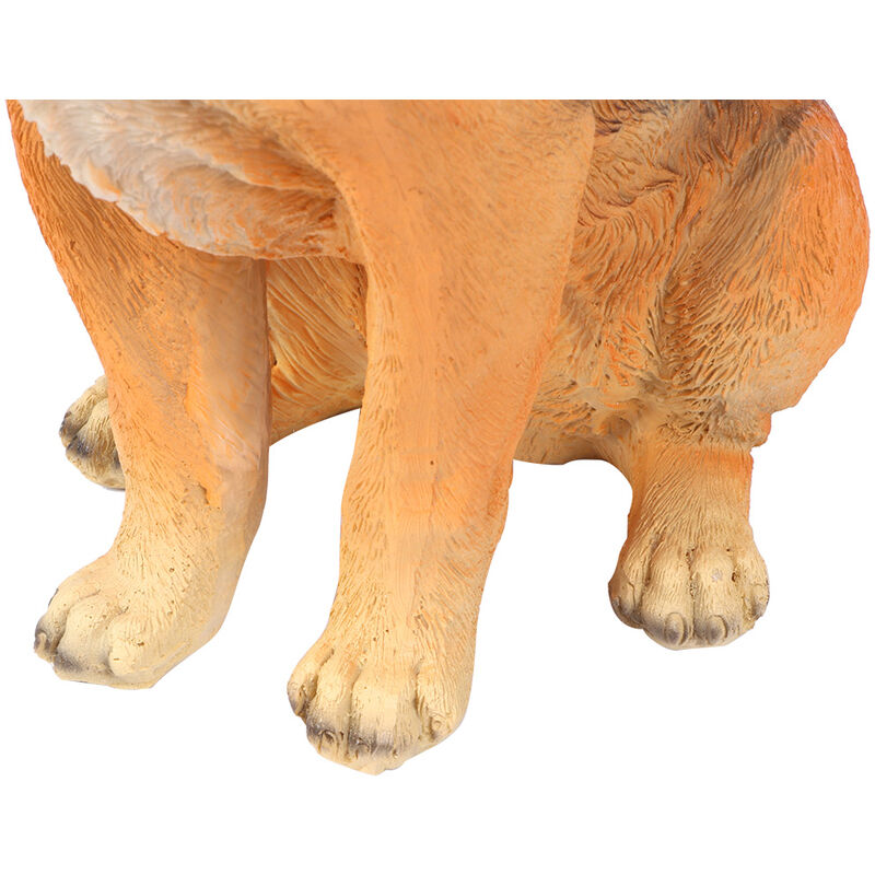 Résine Jardin Paysage Simulation Chien Pelouse Figurine Balcon Chiot Animal Décoration Artisanat
