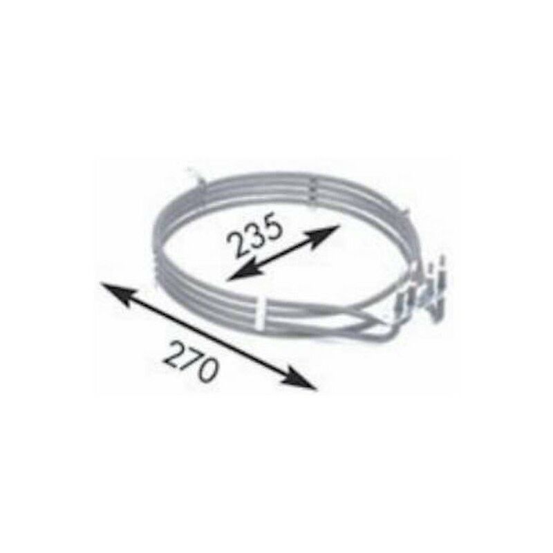 Reporshop - Diamètre de résistance du four industriel 235 mm 2x1800w 230V