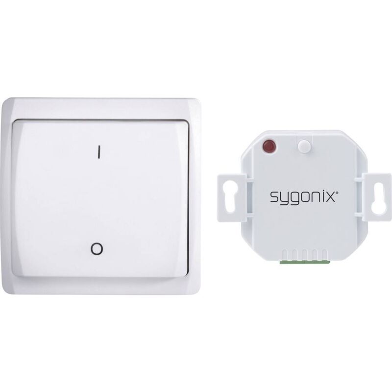 Sygonix - Set de prises rsl encastré, montage en saillie Puissance de coupure (max.) 2000 w Portée max. 70 m