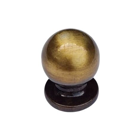 RSP - POMOLO SFERA OTTONE BRONZATO D.20MM PER CASSETTI, COMODINI, ARMADI