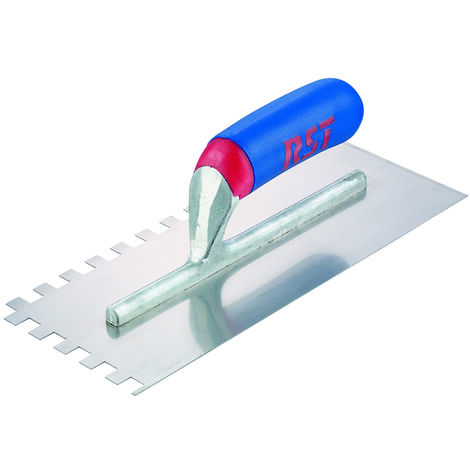 R.S.T. RTR6260S Notched Trowel Square 10mm² Soft Touch Handle 11 x 4.1/2in RST6260ST