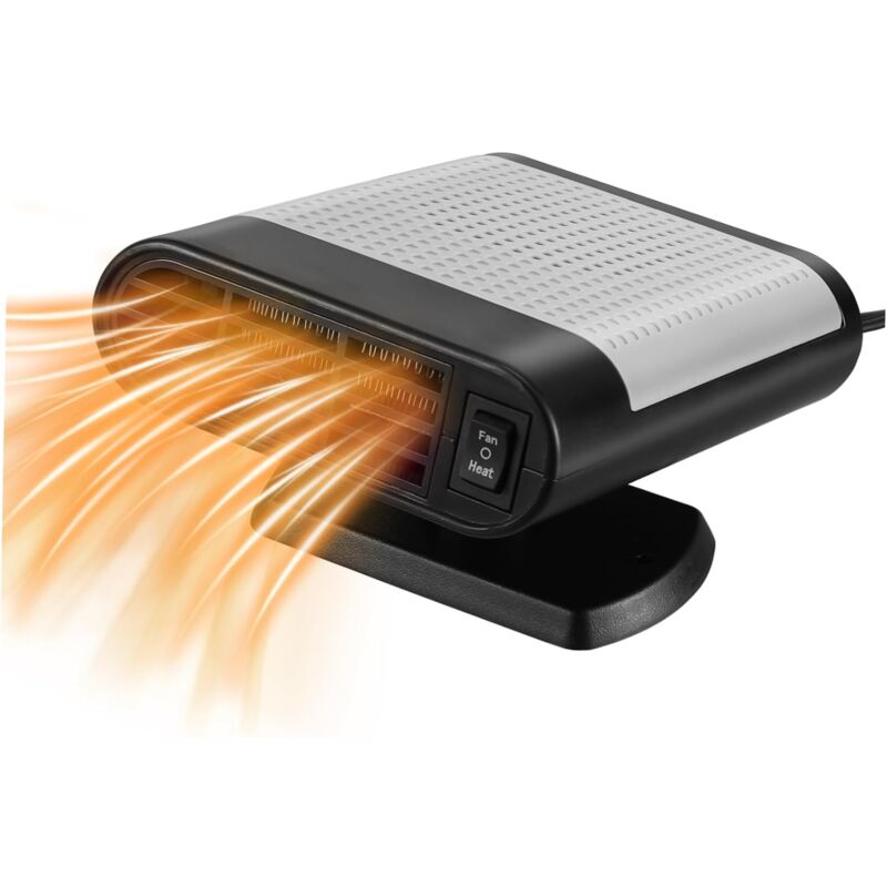 Chauffage De Voiture Chauffage De Voiture 12V Chauffage Électrique Dégivrage Désembuage Avec Purification De L'Air Modèle 2-En-1 Noir Et Rouge