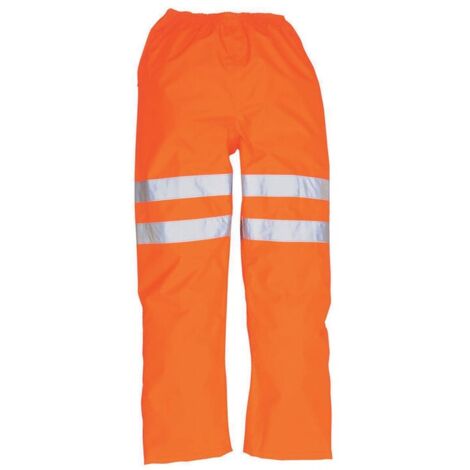 RT31 Hi-Vis Orange Rail Industry Waterproof Trousers