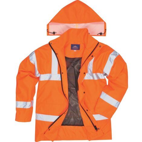 RT60 Rail Industry Orange Breathable Jacket