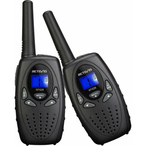Acheter Paquet de 2 talkies-walkies longue portée pour adultes avec 22  canaux FRS, talkie-walkie familial avec lampe de poche LED écran LCD VOX  pour randonnée camping voyage