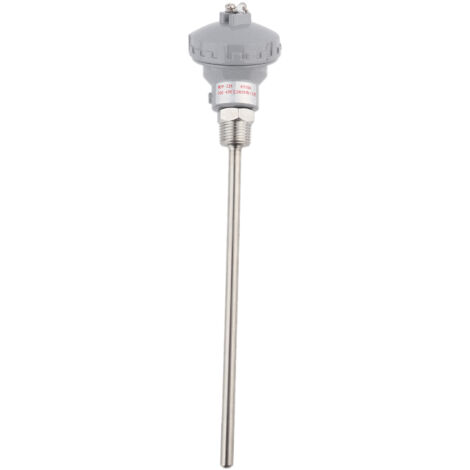 RTD PT100 Temperaturfühler mit 1/2" NPT Gewindeanschluss und Anschlusskopf für Thermoelement (200 mm)