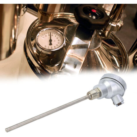 RTD-Temperatursensor PT100 mit Sonde, 1/2"-NPT-Gewindeanschluss und 200 mm Sondenlänge