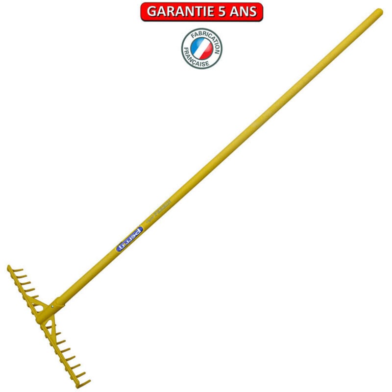 OUTILS PERRIN Râteau à bunker 16 dents courbes - manche composite 1,50 m