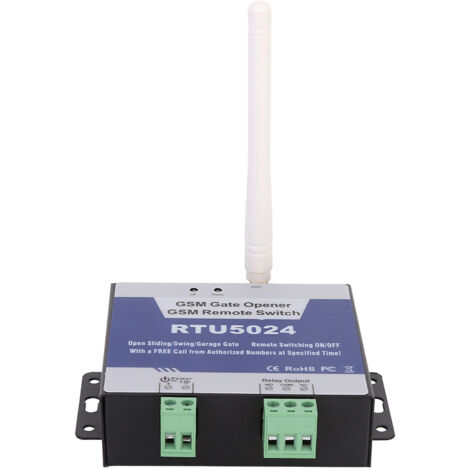 RTU5024 GSM-Relais-Schalter für drahtlose Tor- und Garagentorfernbedienung DC 9-36V