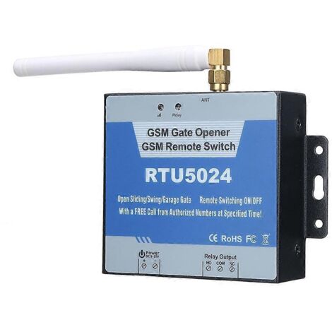 RTU5024 Relais d'ouverture de porte de portail GSM avec télécommande téléphonique--