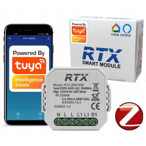 RTX Mini-Relais-Controller-Modul ENERGIEMESSUNG LN TUYA ZigBee