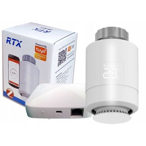 RTX-Thermostatkopf + ZigBee-LAN-Gateway TUYA SET1