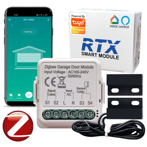 RTX ZIGBEE TUYA Smart Garagentor-Steuerungsmodul + Reed-Sensor