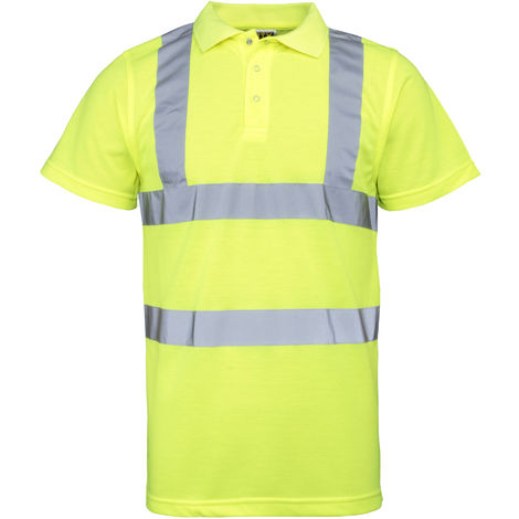 polo jaune fluo homme